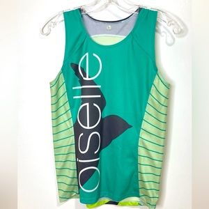 Teal Oiselle singlet